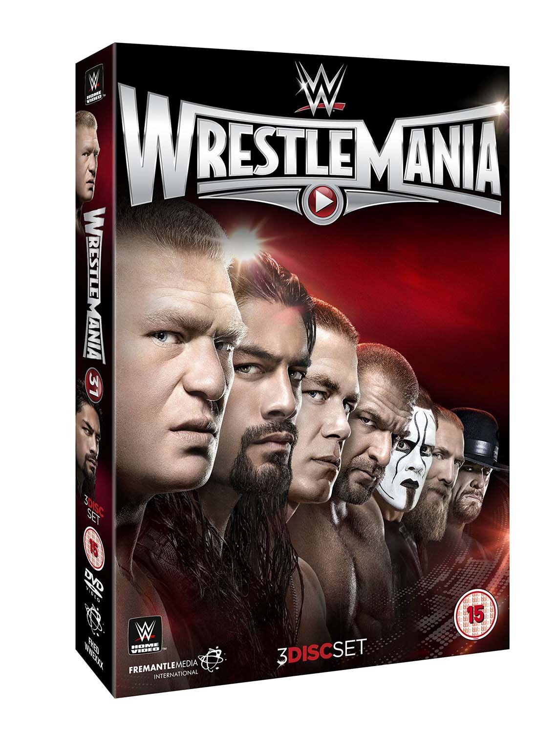 WWE: WrestleMania 31 (DVD) John Cena Brock Lesnar Roman Reigns Daniel Bryan