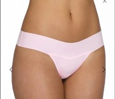 HANKY PANKY Thong Sz Large Bliss Pink Breathe Natural Rise Brand New 6J1661B