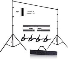 Emart 10ft by 8.5ft Photo Video Adjustable Studio Backdrop Stand (EM-BS2030)