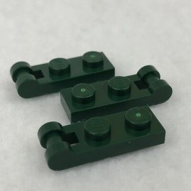 LEGO 60478 Dark Green Plate, Modified 1 x 2 with Bar Handle on End (x3)