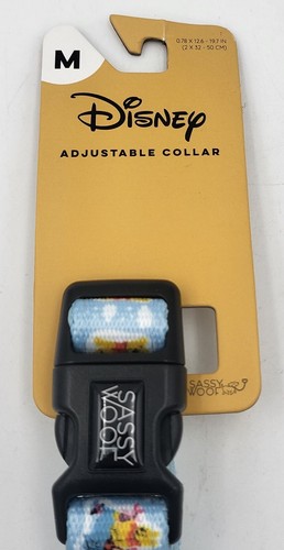 Sassy Woof Disney Winnie The Pooh Adjustable Collar for Medium Dogs - New - Picture 2 of 5