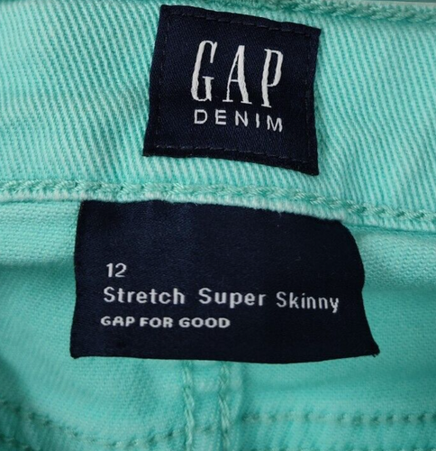 Gap Women Jeans 12 Blue Cotton Blend Straight Slim Fit Stretch Skinny Leg Denim - Picture 18 of 20
