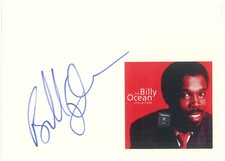 Billy Ocean - Original Autogramm, persönlich geholt