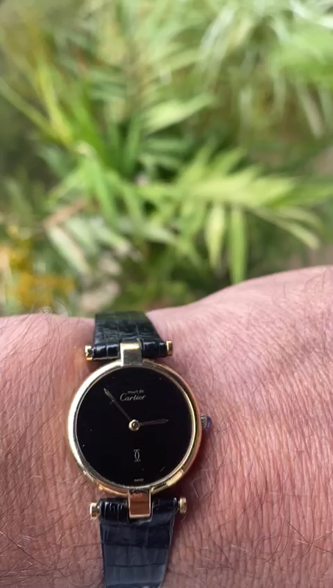 Cartier VERMEIL アナログ腕時計　現状販売 Iconic Vintage Cartier Must De Cartier Vermeil Ladies Watch Qz