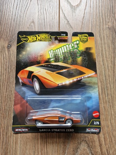 HOT WHEELS DIECAST. PREMIUM CAR CULTURE HAMMER DROPS. LANCIA STRATOS ZERO. BNIB.
