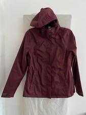 Quechua Burgundy Hooded Rain Coat Size Eu L