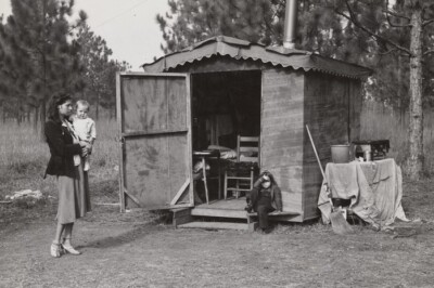 Wife of construction worker at Camp Livingston 4x6 photo