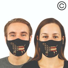 AMERICAN DOG usa couples matching face masks - couple face mask   2 pcs 