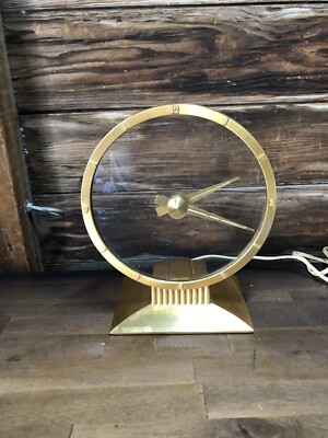 Vintage Jefferson Golden Hour Mystery Clock Working! | eBay