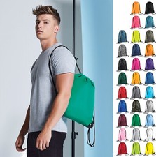 Kids Plain P.E. Bag / BagBase Premium Gymsac Gym Bag Water Resistant, 24 Colours