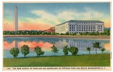 The New Bureau Of Printing and Engraving Washington D.C Vintage Postcard