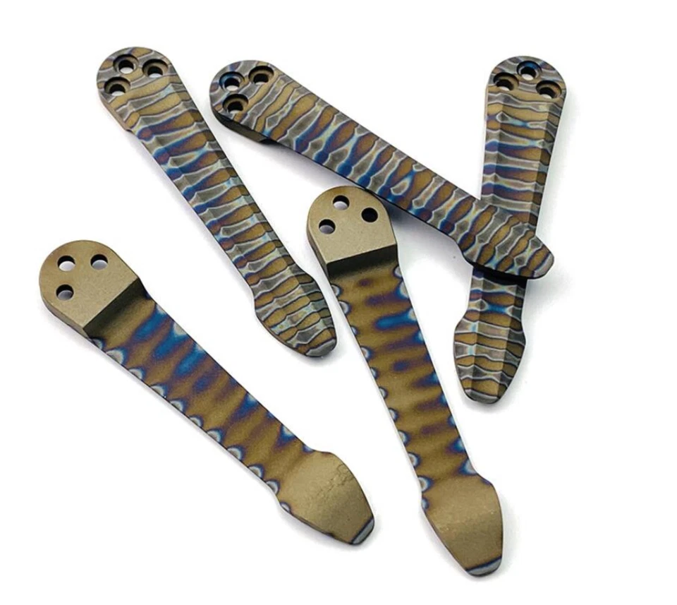 Spyderco PM2 Titanium Pocket Clip - Paramilitary 2 Manix Delica Smock Para 3 - Image 4 of 4