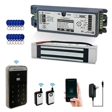 2.4GHz WiFi Access Control 400lb Electric Magnetic Door Lock System Kit