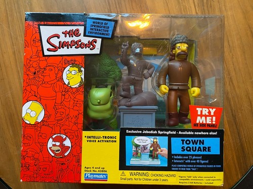Simpsons WOS Town Square Playset with exclusive Jebediah Springfield MIB |  eBay