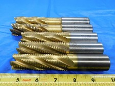 5 PC NIAGARA AND OTHERS 1" O.D. HSS COBALT ROUGHING END MILLS 5 FLUTES 1.0