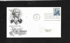 Scott 1304 Washington Coil Sep 8, 1966 Sticker Artcraft Cachet FDC