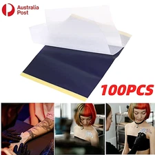 100PCS Tattoo Stencil Paper Transfer Spirit Thermal Carbon Tracing Copier Kit AU