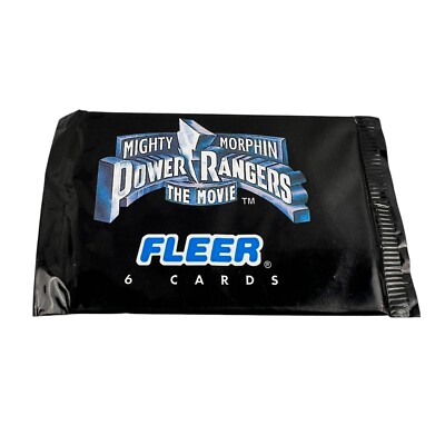 1995 Mighty Morphin Power Rangers Trading Cards 1 Pack of 6 Cards New Sealed
