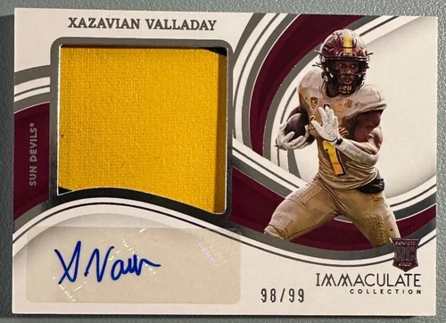 2023 Panini Immaculate Collection Collegiate Xazavian Valladay #PPRA-XAV