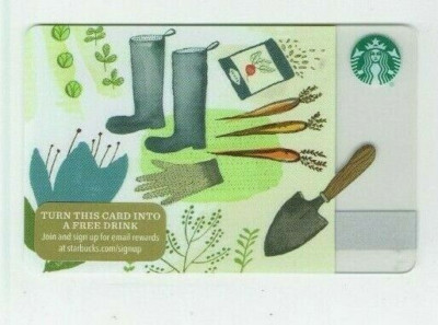 STARBUCKS Gift Card 2015 Gardening - 6112 - Collectible - No Value