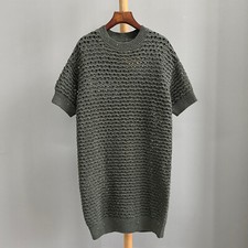 Womens Brunello Cucinelli Spring Temperament Thin Medium Knitted Dress