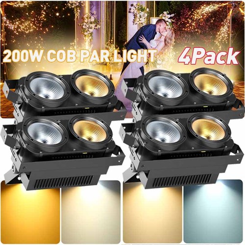 200W COB LED Par Light DMX Stage DJ Audience Blinder Light Warm White Cool White - Picture 20 of 22