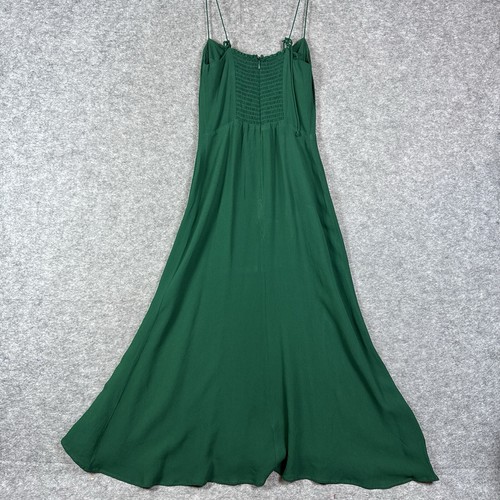 Reformation Women's Emerald Green Juliette Midi Dress Size 2 - Imagen 9 de 18