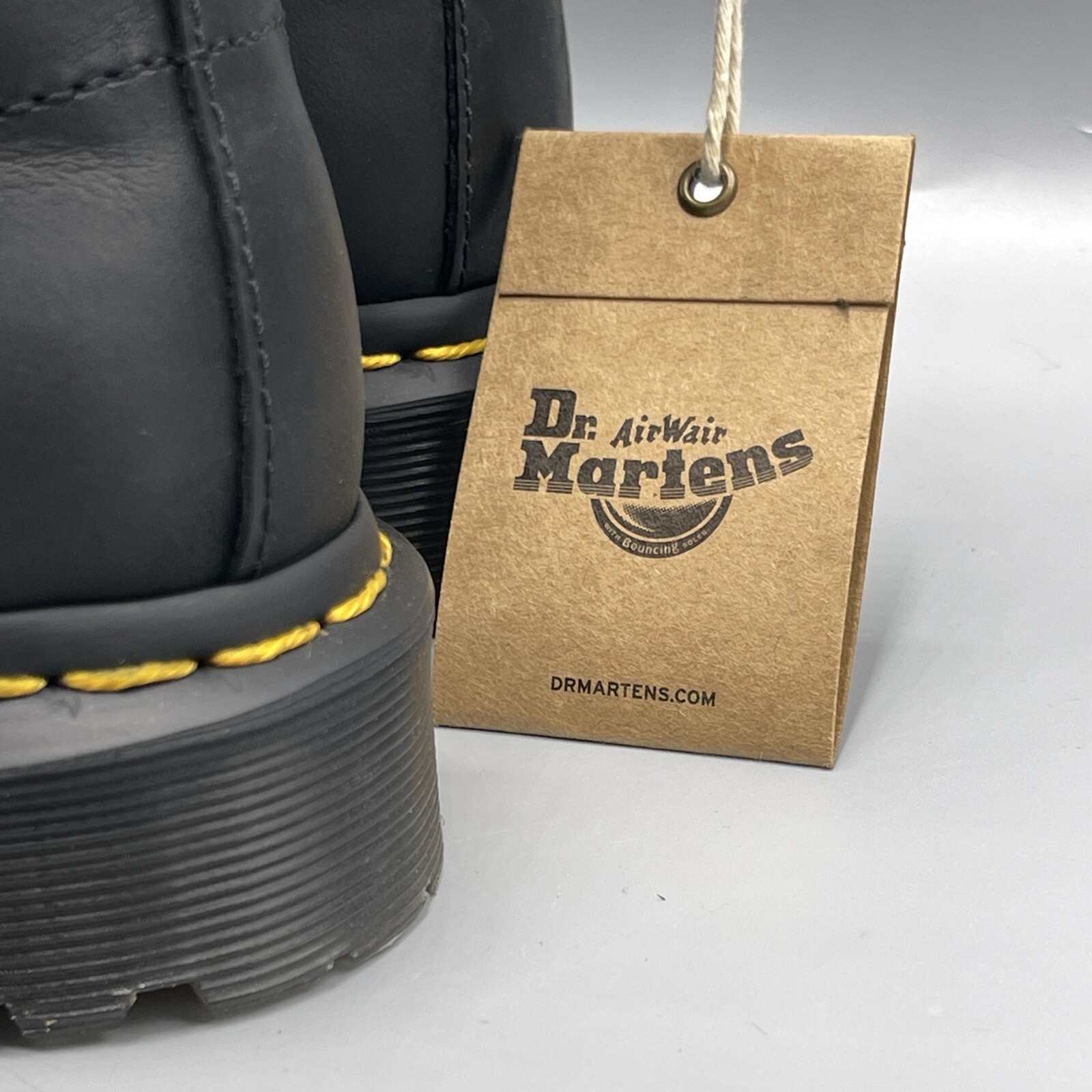 Doc Martens Women's 5 Black Leather Boots Faux Fur Lined WarmWair Serena Dr thumbnail 8