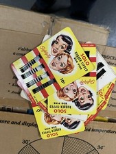 VTG Solo Bobby Pins on Card 20/ct Rubber Tipped goregeous pin up style girls 6pc