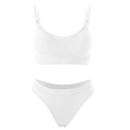Women's Push Up Bra And Panty Set Pull over Bralette Underwear M L XL 2XL Sport - Picture 15 of 16