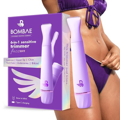 Bombae Grooming Kit for Women | 6-in-1 Facial, Brow, Bikini Trimmer! Hot!