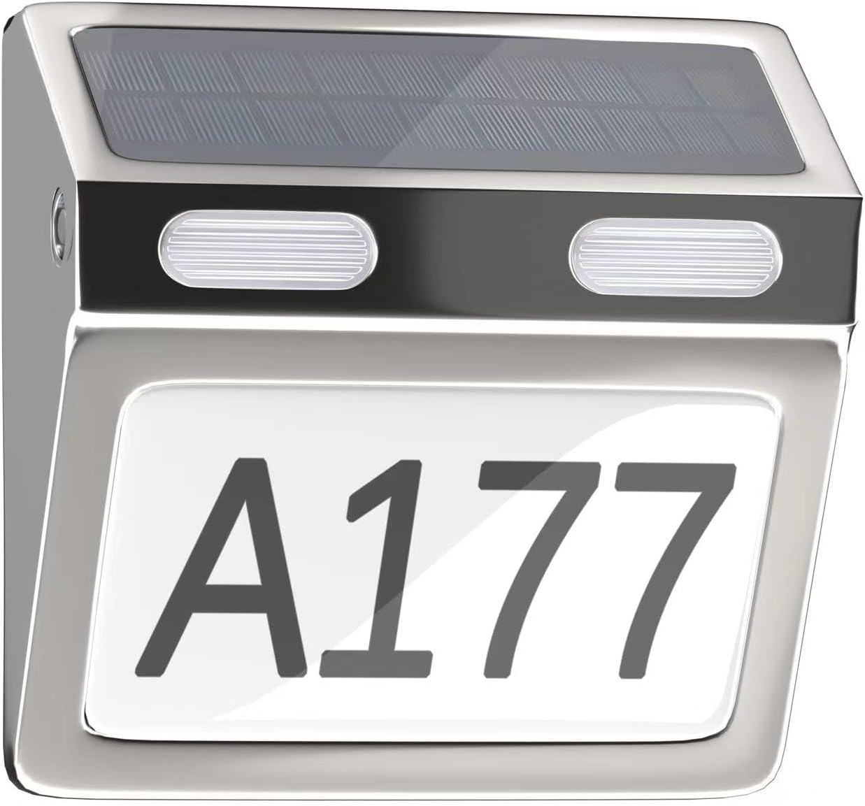 Solar Powered Stainless Steel Waterproof Address House Numbers