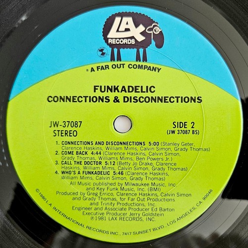 R&B / FUNK / SOUL - FUNKADELIC - CONNECTIONS & DISCONNECTIONS LP - LAX OG PRESS - Picture 6 of 6