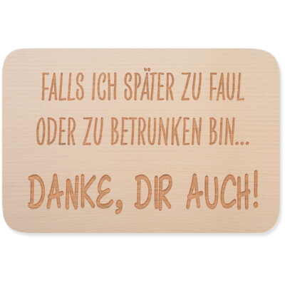 Falls ich später zu faul oder zu betrunken bin. Danke dir auch! 15001007778