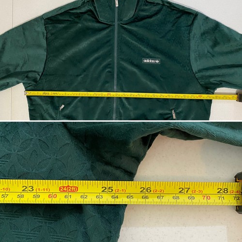 Adidas Originals Monogram Velour Tracksuit Mineral Green Size L - Picture 11 of 14