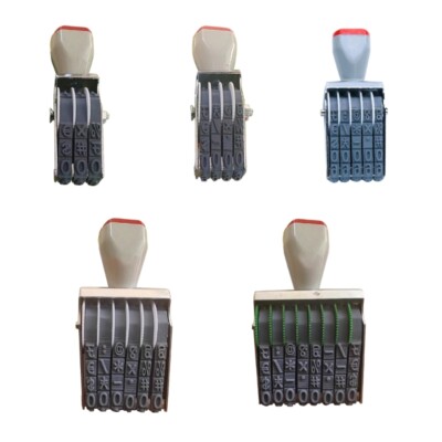Multifunctional Number Stamp Roller Stamp Date Stamp Adjustable Office Stamp