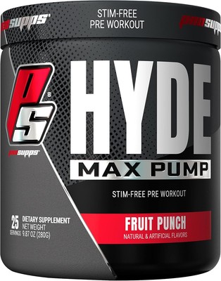PROSUPPS Hyde Max Pump Pre Workout for Men and Women - Nitric Oxide Supplement f
