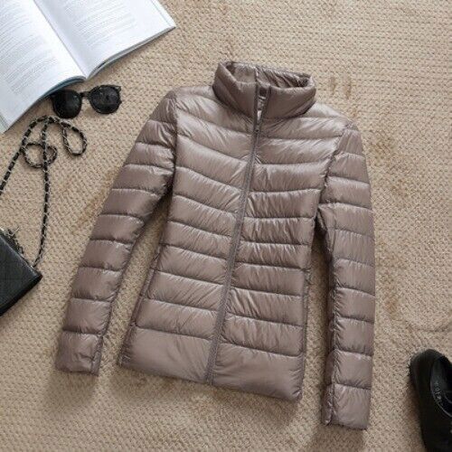 Leichte dünne Jacke in Übergröße Damen schmal kurz Kapuze warm Mantel Oberbekleidung - Bild 17 von 44