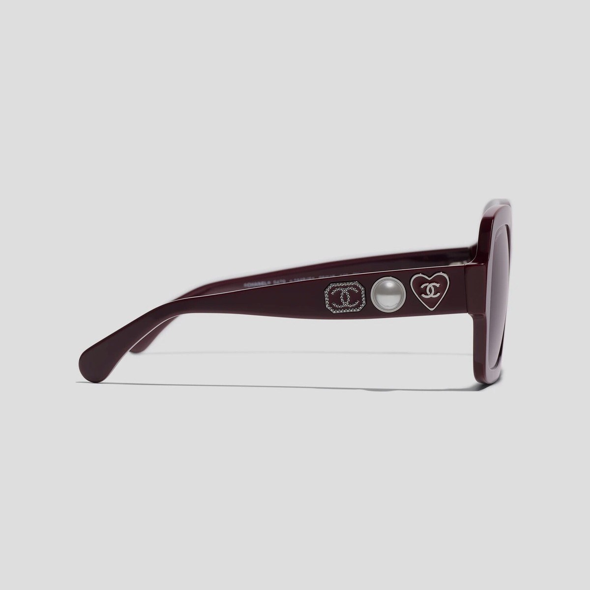 $635 Chanel 5479-A 1448/S1 Women's Red Square Gradient Sunglasses