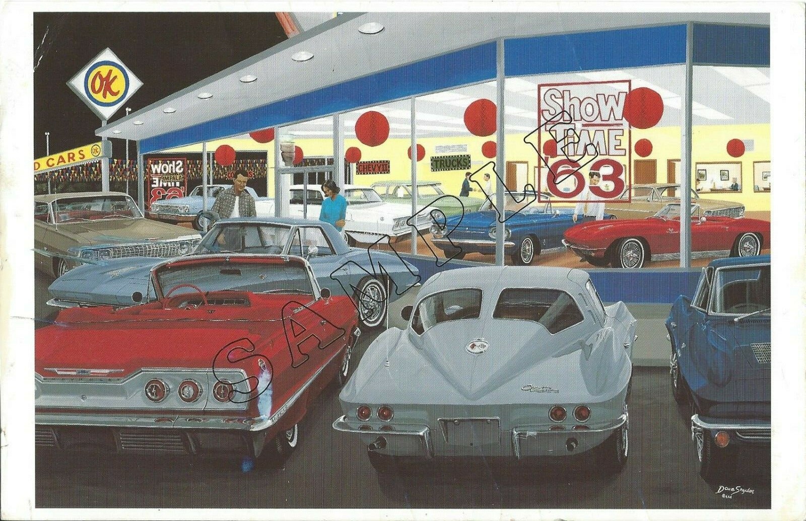 David Snyder Car Art "Delivery Day The 63's" 316 of 950 Large