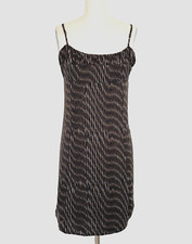Banana Republic Women's Brown/White/Black Spaghetti Straps Dress Size 14 NEW