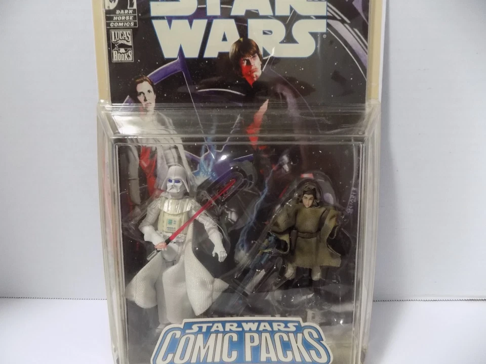 Paquetes de cómics de Star Wars #11 Darth Vader y la princesa Leia Hasbro 2008 Dark Horse (8) Foto 2 de 3