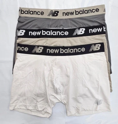 New Balance Men's Athletic Mesh Boxer Brief Pack Small