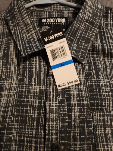 Zoo York Unbreakable Mens Shirt Size XL Short Sleeve Button Up NWT - Picture 2 of 9