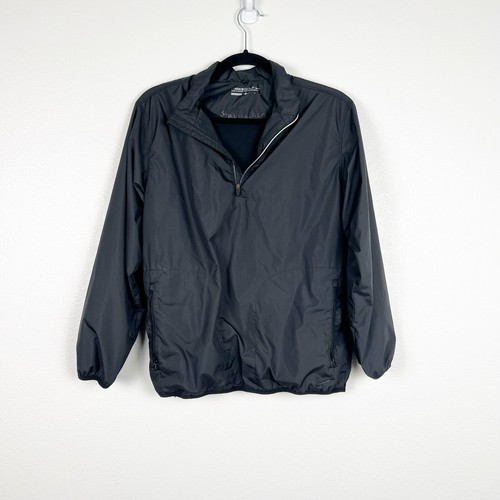 Nike Golf Women’s 1/4 Zip Pullover Windbreaker Jacket Black Sz L