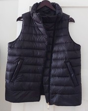 Immaculate Dkny Active Womens Black Body Warmer/vest/gilet/jacket, Size M, Down