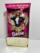 Vintage 1994 Mattel Super Talk Barbie Doll Says Over 100,000 Things, NEW in box