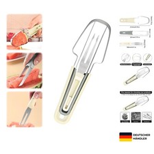 3-in-1 Edelstahl Wassermelonen-Gabelschneider, handlich, für einfache Zuberei...