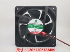 1PCS HP12038HSL 12038 DC12V 0.52A 12CM 2-Wire Ball Axial Cooling Fan