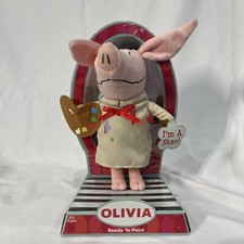 Olivia The Pig - 'Ready To Paint' Artist Stuffed Plush Soft Toy 2010 Spin Master